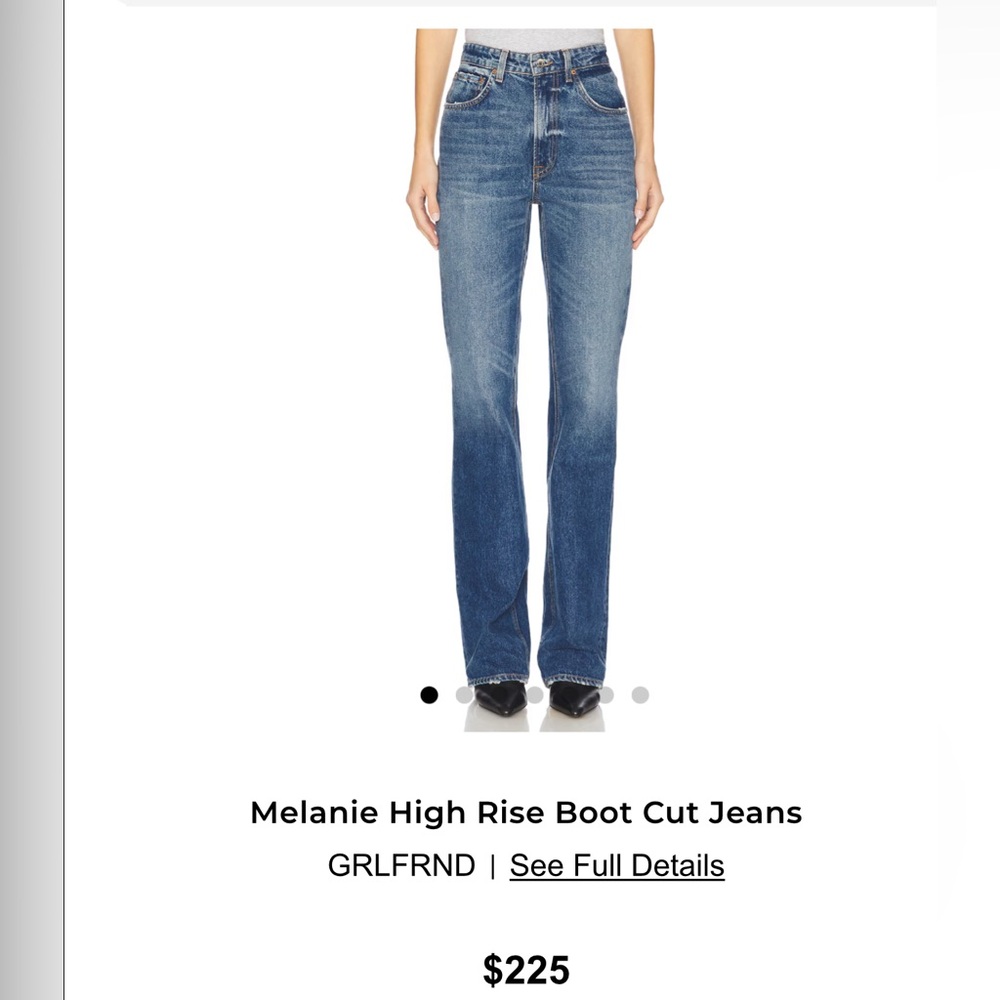 GRLFRND Melanie High Rise Boot Cut Jeans